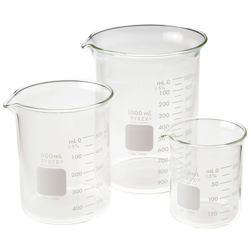 3000ml-5ml Pyrex Glass beaker Borosilicate GG-17 Graduated Beakers