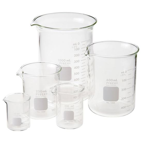 BEAKERS, LOW FORM, GRIFFIN, PYREX®, EACH PACKS