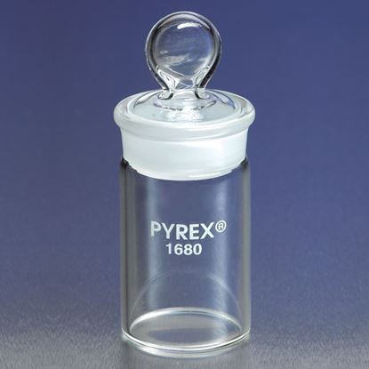 BOTTLES, WEIGHING, TALL FORM, SHORT LENGTH JOINTS, PYREX®