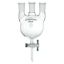 FLASKS, HEAVY WALL, ROUND BOTTOM, 3-NECKS, PTFE STOPCOCKS