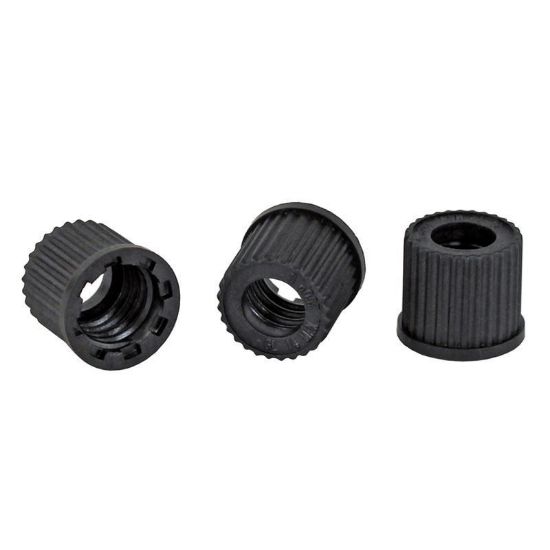 CAPS WITH APERTURE, GL THREADS, HIGH TEMPERATURE