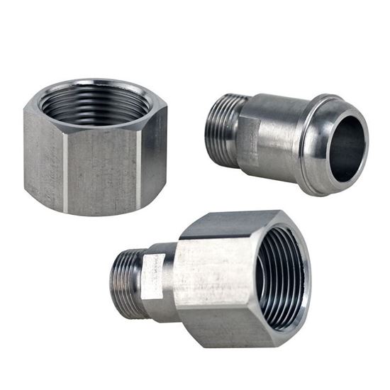 ADAPTERS, M16 X 1 MALE TO M24 X 1.5 FEAMLE THREAD, HUBER CIRCULATOR FITTINGS, STAINLESS STEEL
