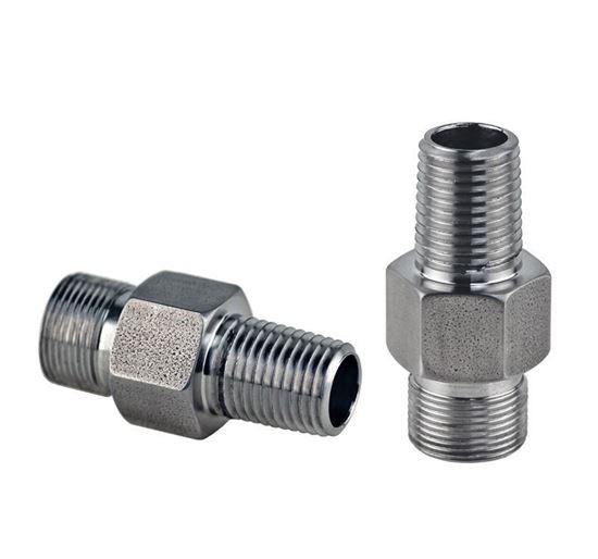 ADAPTERS, M16 X 1 MALE TO 1/4 MNPT FITTING, HUBER CIRCULATOR FITTINGS, STAINLESS STEEL