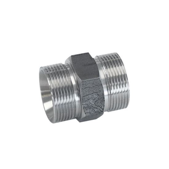 ADAPTERS, STAINLESS STEEL, M30 MALE TO M30 MALE, HEX STYLE, HUBER CIRCULATOR FITTINGS