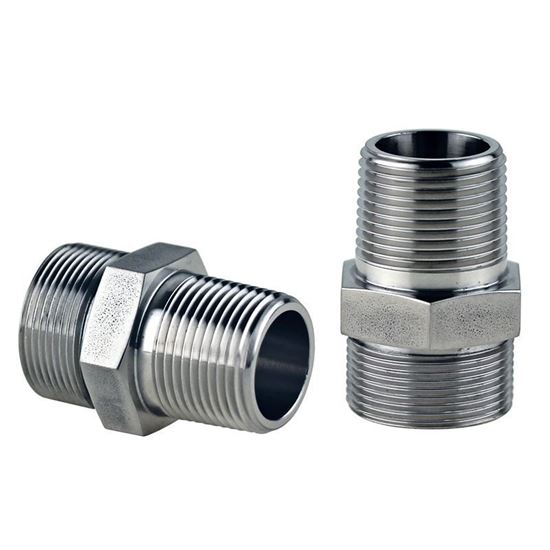 ADAPTERS, STAINLESS STEEL, M30 MALE TO 3/4 MALE NPT, HUBER CIRCULATOR FITTINGS