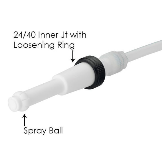 SPRAY BALLS, FLUID DRIVEN, PTFE, STANDARD TAPER