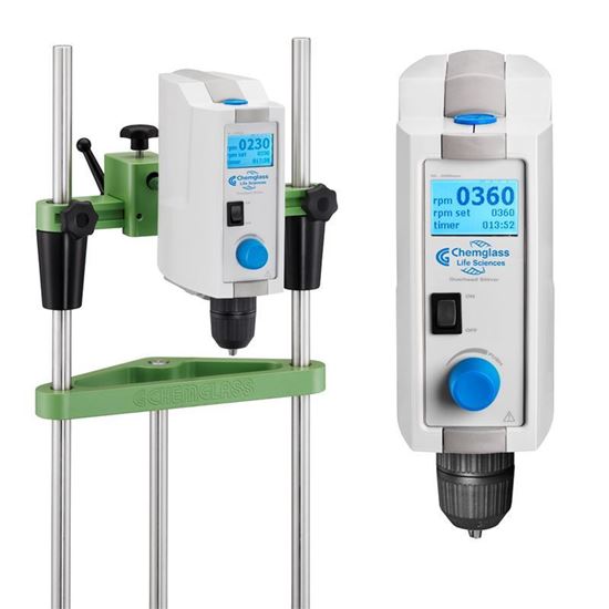 DIGITAL OVERHEAD STIRRERS WITH TIMERS, LCD DISPLAY