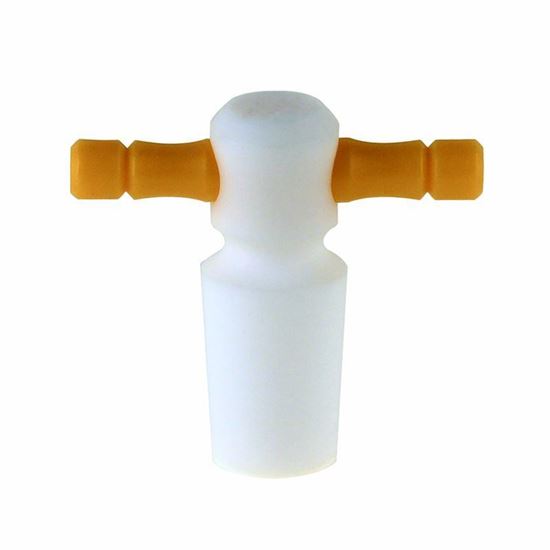14/20 PTFE STOPPERS, YELLOW HANDLES