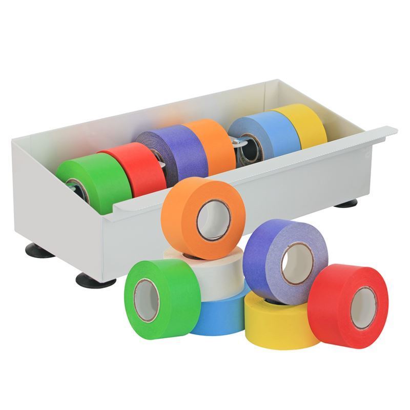 3/4 Labeling Tape Rainbow Pack, 2 Rolls of Each Color: White, Yellow,  Green, Red, Orange