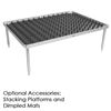 OPTIONAL ACCESSORIES: STACKING PLATFORMS AND DIMPLED MATS