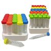CENTRIFUGE TUBES, FOAM RACKS, RAINBOW CAPS, STERILE