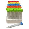 CLS-4301-C15; 15ML CENTRIFUGE TUBES, FOAM RACKS, RAINBOW CAPS, STERILE