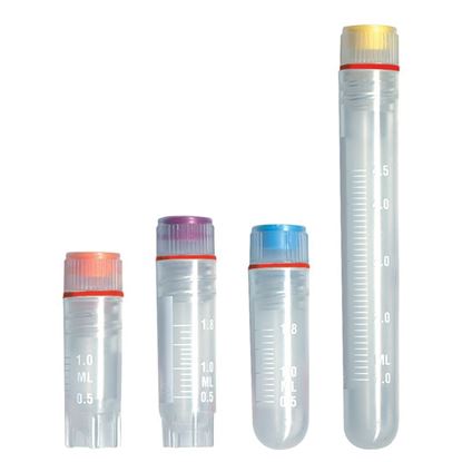 Pack of 100 with Lip Seal and External Thread Chemglass CLS-4760-005 Polypropylene 5.0mL Sterile Self-Standing Cryo Vial 
