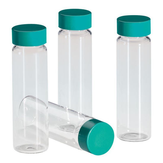 SAMPLE VIALS, CLEAR, TYPE 1 BOROSILICATE GLASS, PTFE LINED CAPS, LAB-PAC