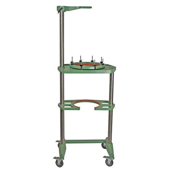 REACTOR SUPPORT FRAMES, MOBILE, JACKETED OR UNJACKETED, 30L THRU 50L