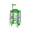 REACTOR SUPPORT FRAMES, MOBILE, JACKETED, 75L THRU 100L