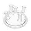 REACTION VESSEL LIDS, 5-NECKS, LOW PROFILE, 10° ANGLED SIDE NECKS