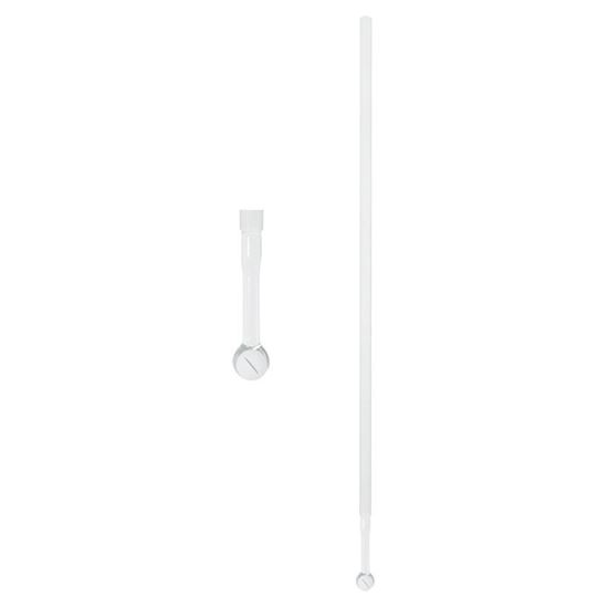 8068-04 Solid Glass Stirring Shaft - 10mm Diameter X 69cm Button Type For Laboratory Use