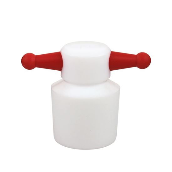 STOPPERS, PTFE, KEY-HOLE, COLOR-CODED, PYREX®