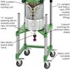 10L PROCESS REACTORS, CYLINDRICAL, UNJACKETED, ELECTRIC OR AIR MOTOR