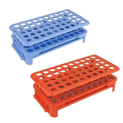 RACKS WITH GRIPPERS, WITH TUBE EJECTORS, 50-PLACE, FOR UP TO 16MM TUBES