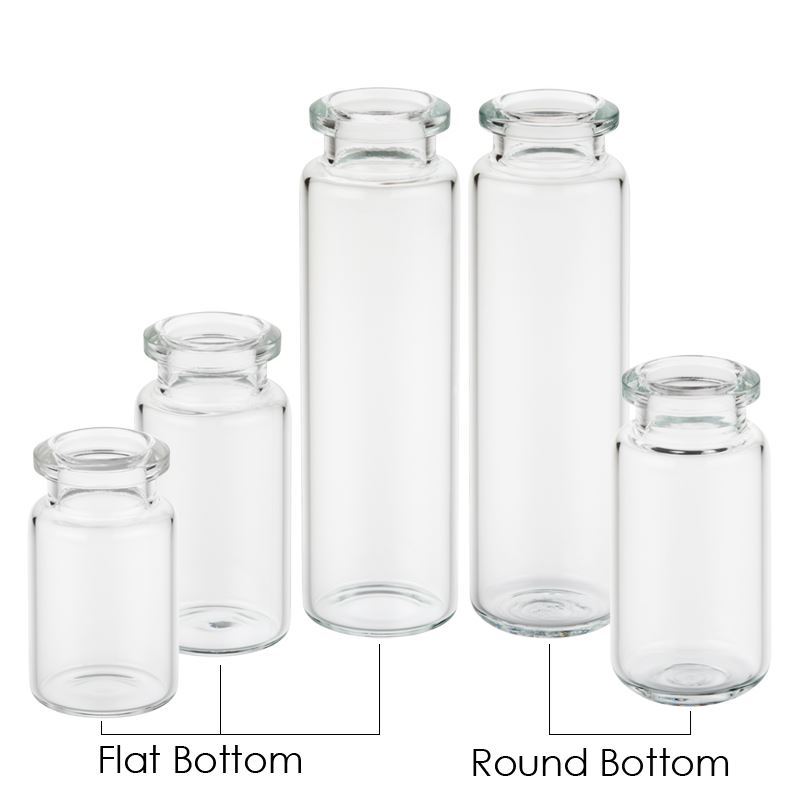 National Scientific Clear Glass Crimp Top Vial Conical Base Capacity 200µL Case of 100 6mm D x 32mm H 