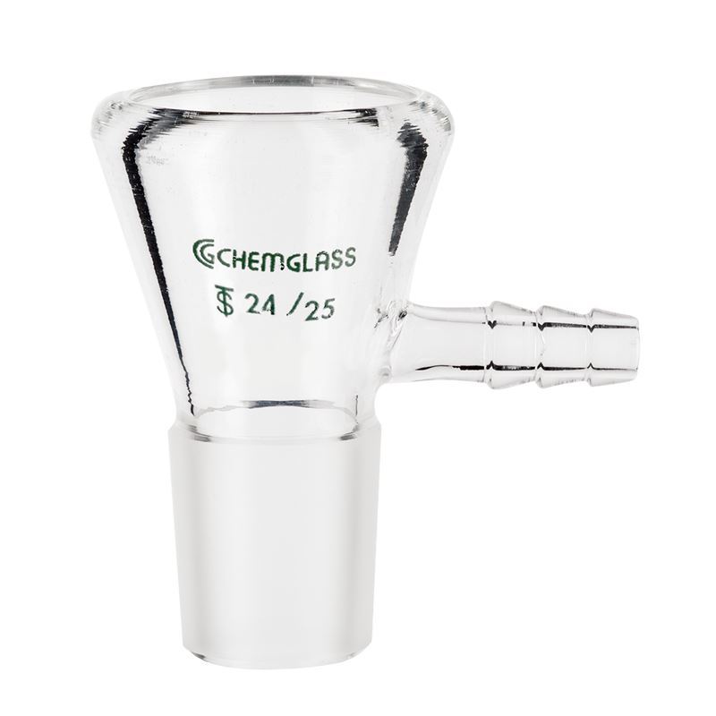 29/42 Lower Vacuum Assembly 220 mm Height Chemglass Life Sciences #3 Pluro Stopper Chemglass CG-1053-16 Series CG-1053 Vacuum Filtration Adapter 31 mm ID Flange 