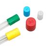 CAPS, CULTURE TUBES, POLYPROPYLENE, COLOR CODED