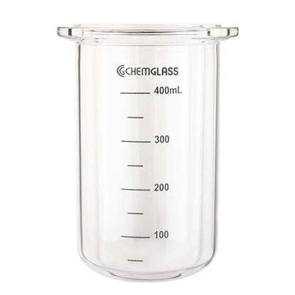 Round Bottom 50 mL Capacity Chemglass CG-MR-50V2 Series CG-MR Reaction Vessel Compatible with Mettler Systems 