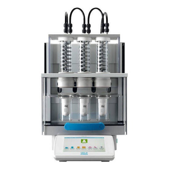 AUTOMATIC SOLVENT EXTRACTOR, 3 POSITIONS, FRONT VIEW
