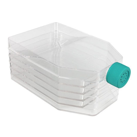 CELL CULTURE FLASKS, TISSUE CULTURE FLASKS, MULTI-LAYER, 5 LAYER, TREATED, VENT CAP, STERILE, NEST
