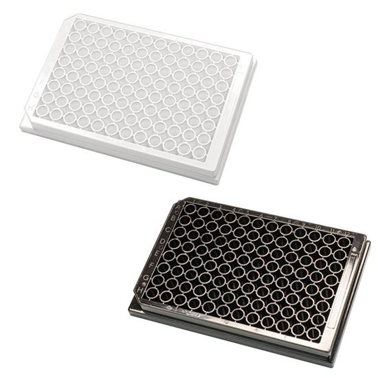 MICROPLATE, 384-WELL, ASSAY, WHITE OR BLACK, PORVAIR