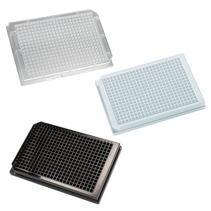 MICROPLATE, 384-WELL, ASSAY, SQUARE WELLS, PORVAIR