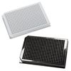 MICROPLATE, 384-WELL, ASSAY OR TISSUE CULTURE TREATED, BLACK OR WHITE, SQUARE WELLS, PORVAIR