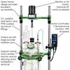 20L PROCESS REACTORS, CYLINDRICAL, JACKETED, ELECTRIC OR AIR MOTOR