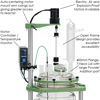 50L PROCESS REACTOR SYSTEM, SQUATTY, CYLINDRICAL, JACKETED, GLASS, 400MM FLANGE, BRUSHLESS DC ELECTRIC MOTOR