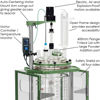 100L PROCESS REACTOR SYSTEM, SQUATTY, CYLINDRICAL, JACKETED, GLASS, 400MM FLANGE, BRUSHLESS DC ELECTRIC MOTOR