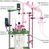 DIAGONAL DISTILLATION CART SYSTEMS, FOR 30/50L PROCESS REACTOR SYSTEMS, SIDE SHELVES
