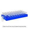 RACK, VIAL, POLYPROPYLENE, 20 AND 40ML SCINTILLATION, REACTION OR SAMPLE VIAL, 50-PLACE