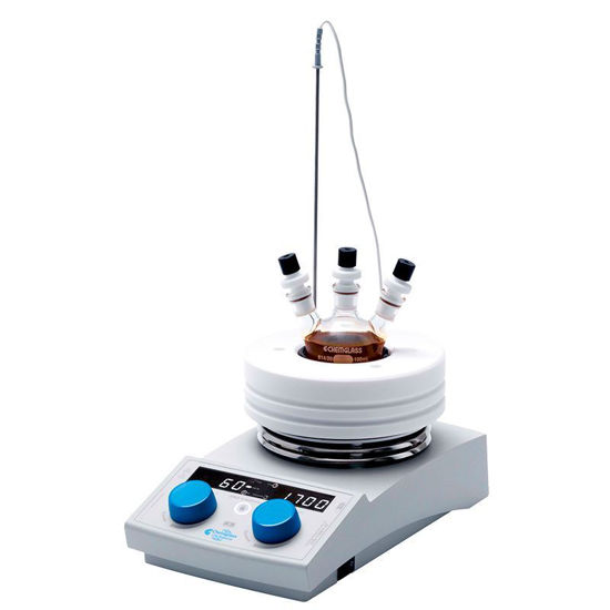 MAGNETIC HOT PLATE STIRRERS, DIGITAL, WITH TIMER AND LOCKING FUNCTION, HOTPLATE, 135mm DIAMETER ROUND TOP
