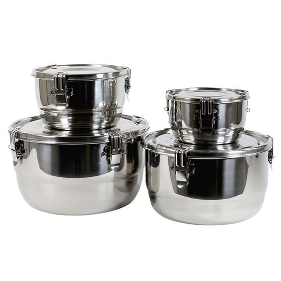 EVAULT STORAGE CONTAINERS, STAINLESS STEEL
