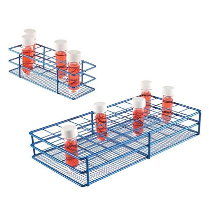 WIRE TUBE RACKS, HDPE COATED, 33MM, 12-PLACE OR 50-PLACE
