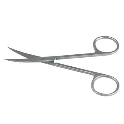 SCISSORS, DISSECTING, STAINLESS STEEL, CURVED, SHARP TIPS