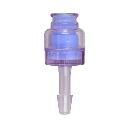 SWABABLE VALVE WITH 1/8 INCH BARB