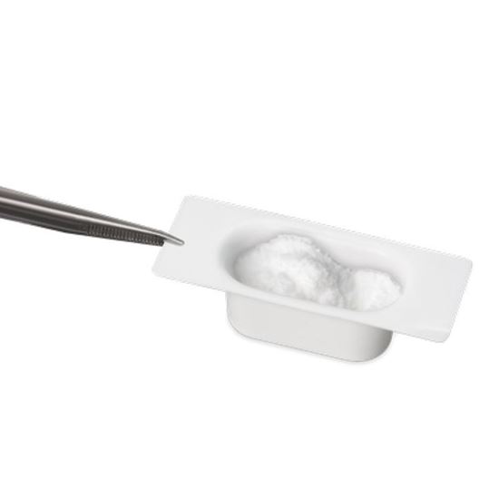 WEIGHING BOAT, MICRO, OBLONG, ANTI-STATIC POLYSTYRENE, WHITE, HEATHROW
