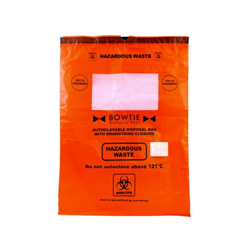 Tufpak 1112-2436 Autoclavable Biohazard Bags, Clear, 24 x 36