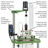 30L PROCESS REACTORS, CYLINDRICAL, JACKETED, ELECTRIC MOTOR, MECHANICAL BEARING