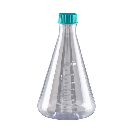 CGN-2095-2000; 2L ERLENMEYER FLASK, PC, CONICAL, FLAT BOTTOM, SEAL CAPS, STERILE, NEST, CG BIOSCIENCES