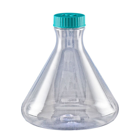 CGN-2096-3000; 3L ERLENMEYER FLASK, PC, CONICAL, FLAT BOTTOM, VENT FILTER CAPS, STERILE, NEST, CG BIOSCIENCES
