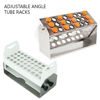ADJUSTABLE ANGLE TUBE RACKS FOR STACKABLE INCUBATOR SHAKERS